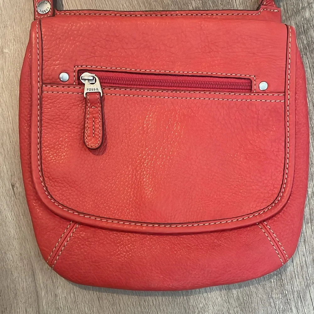Orange Leather Fossil Bag - Picture 2 of 10